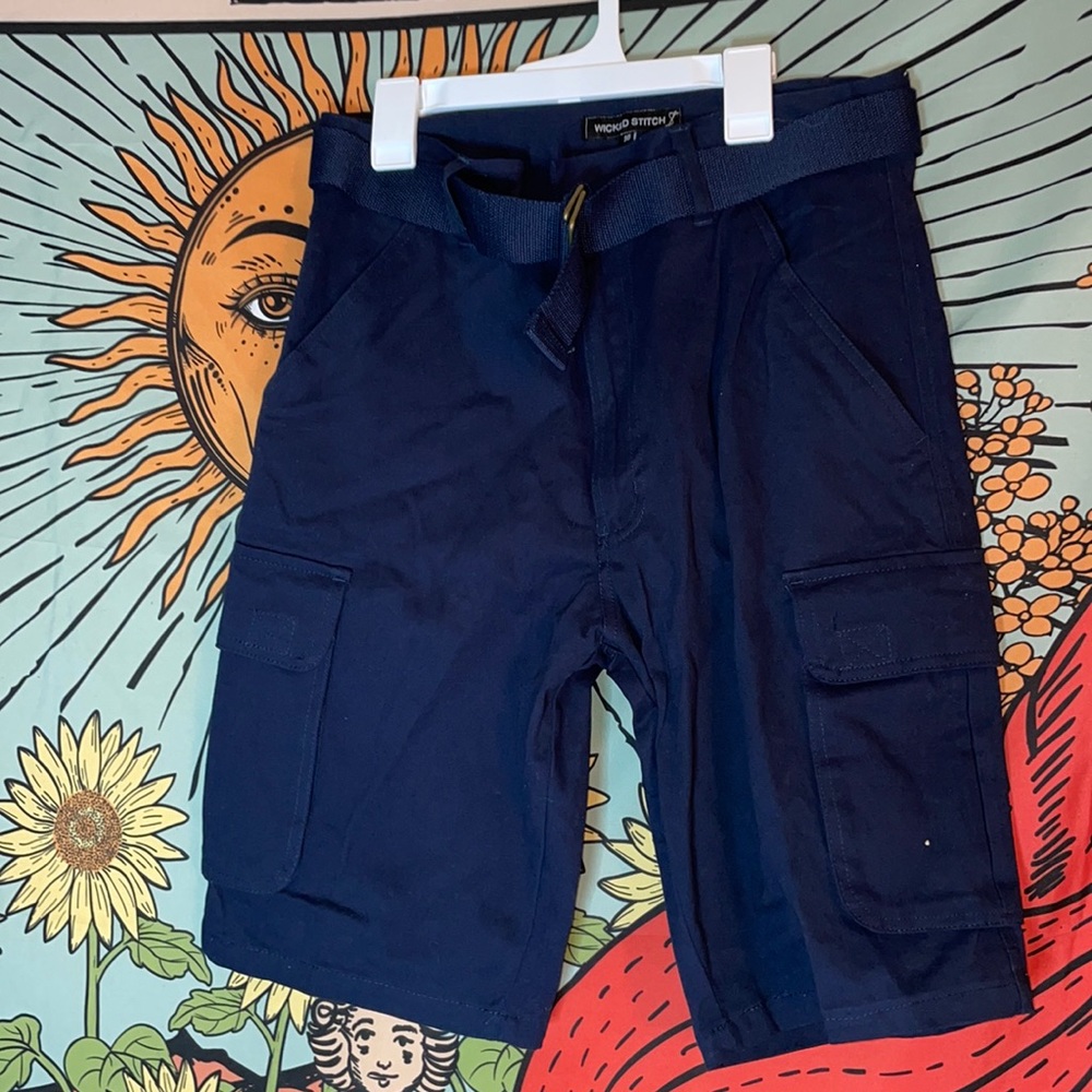 Navy blue men’s shorts